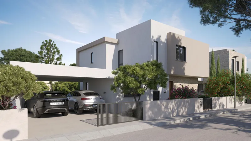 Luxury 3-Bedroom House with Private Garden for Sale, Limassol, Cyprus with Spacious Verandas & Contemporary Design